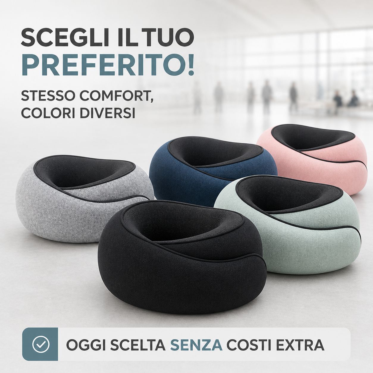 Cuscino ergonomico da viaggio ✈️ CareLiving®